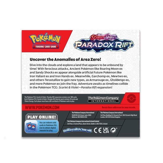 Pokemon Scarlet & Violet Paradox Rift Booster Box