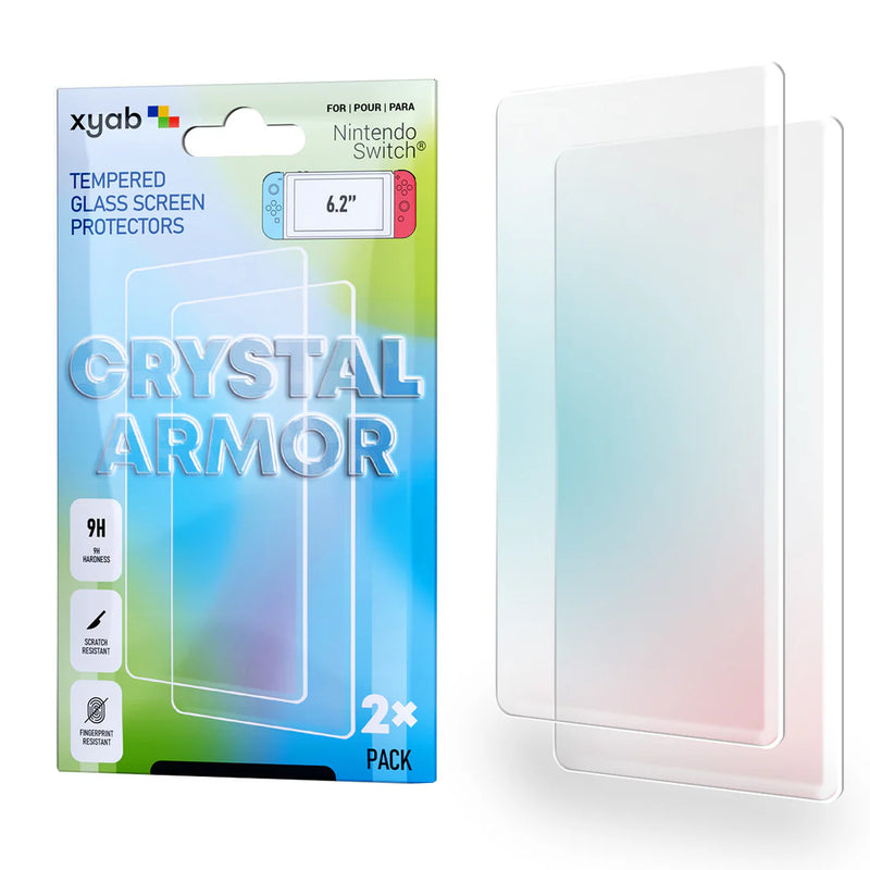 XYAB 2 Pack Tempered Glass Screen Protector - Switch