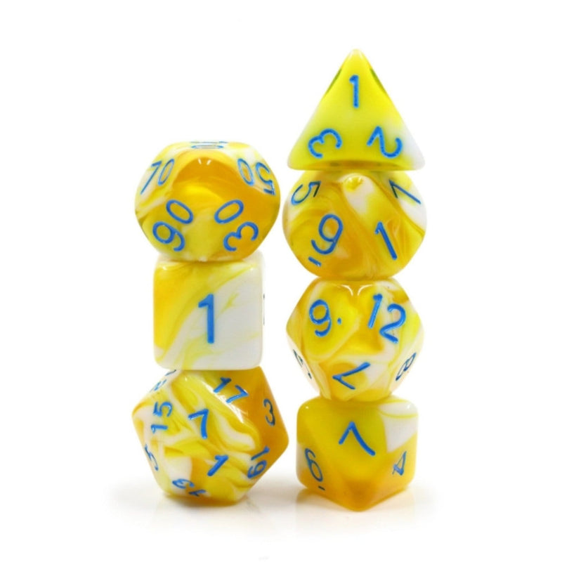 Lemon Cream RPG Dice Set