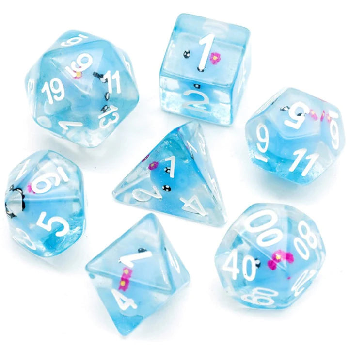 Blue Octopus RPG Dice Set