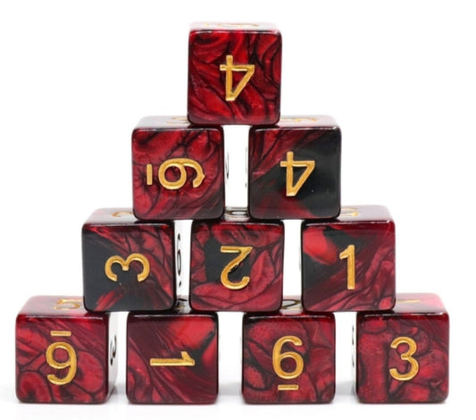 12 piece D6s - Joker's Wild