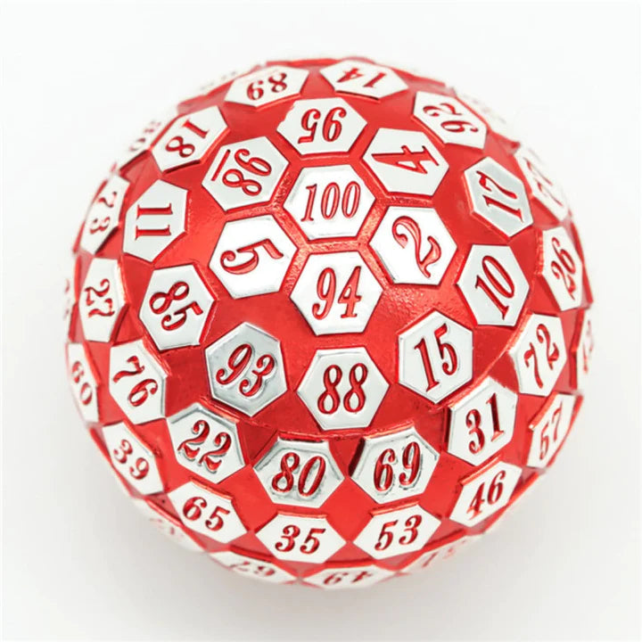 45mm Metal D100 - Red & Silver