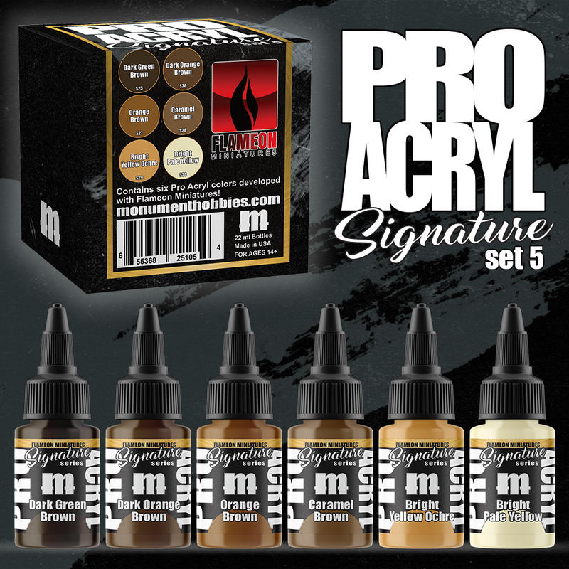 Monument Pro Acryl Signature Series Set 5 - Flameon Miniatures