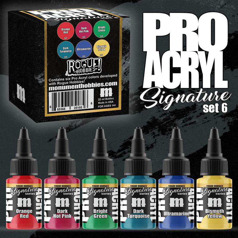 Monument Pro Acryl Signature Series Set 6 - Rogue Hobbies