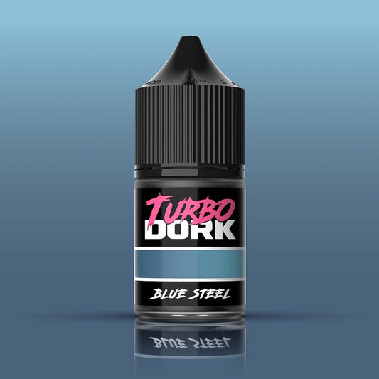 Turbo Dork: Metallics Acrylic Paint: Blue Steel (22Ml Bottle)