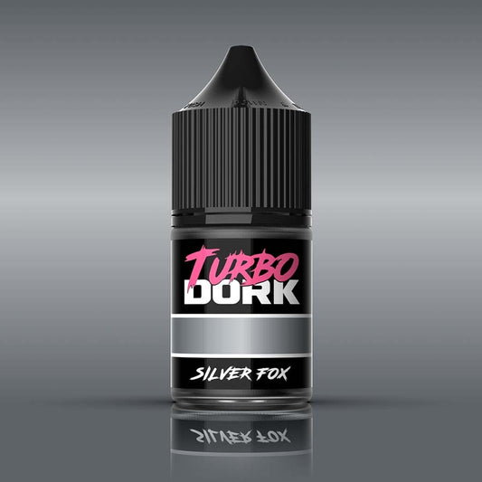 Turbo Dork: Metallics Acrylic Paint: Silver Fox (22Ml Bottle)