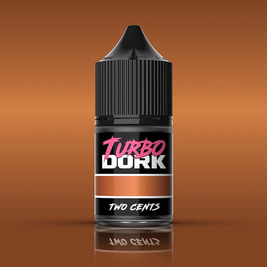 Turbo Dork: Metallics Acrylic Paint: Two Cents (22Ml Bottle)