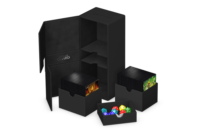 Ultimate Guard: Twin Flip'N'Tray 266+ - Monocolor Black