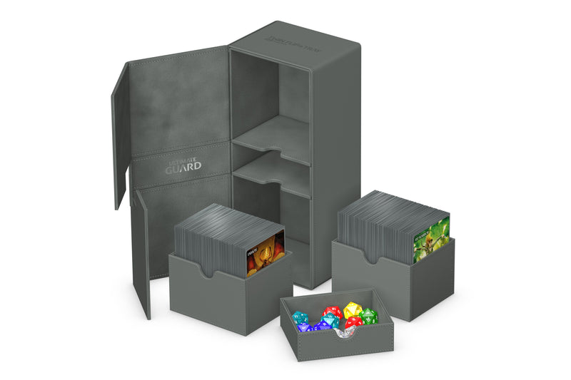 Ultimate Guard: Twin Flip'N'Tray 266+ - Monocolor Grey