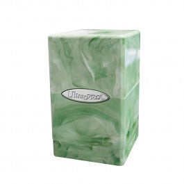 Ultra Pro Satin Tower Marble Deck Box (Lime Green/White)