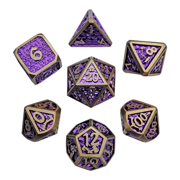 Forged Gaming Underdark Battle Metal RPG Dice Set