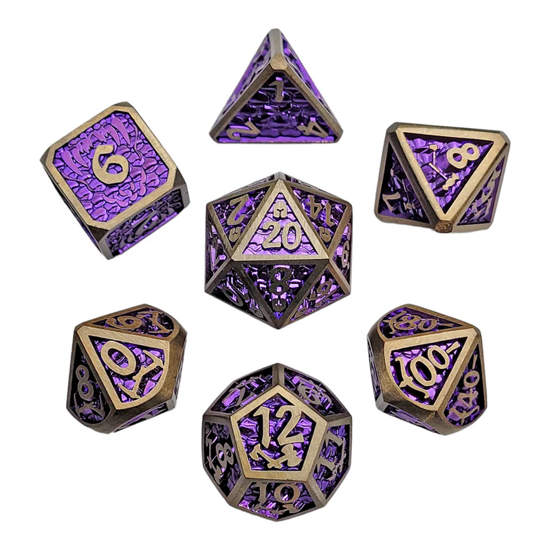 Forged Gaming Underdark Battle Metal RPG Dice Set