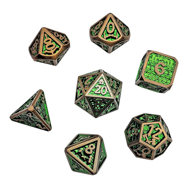 Forged Gaming Venomfang's Battle Metal RPG Dice Set