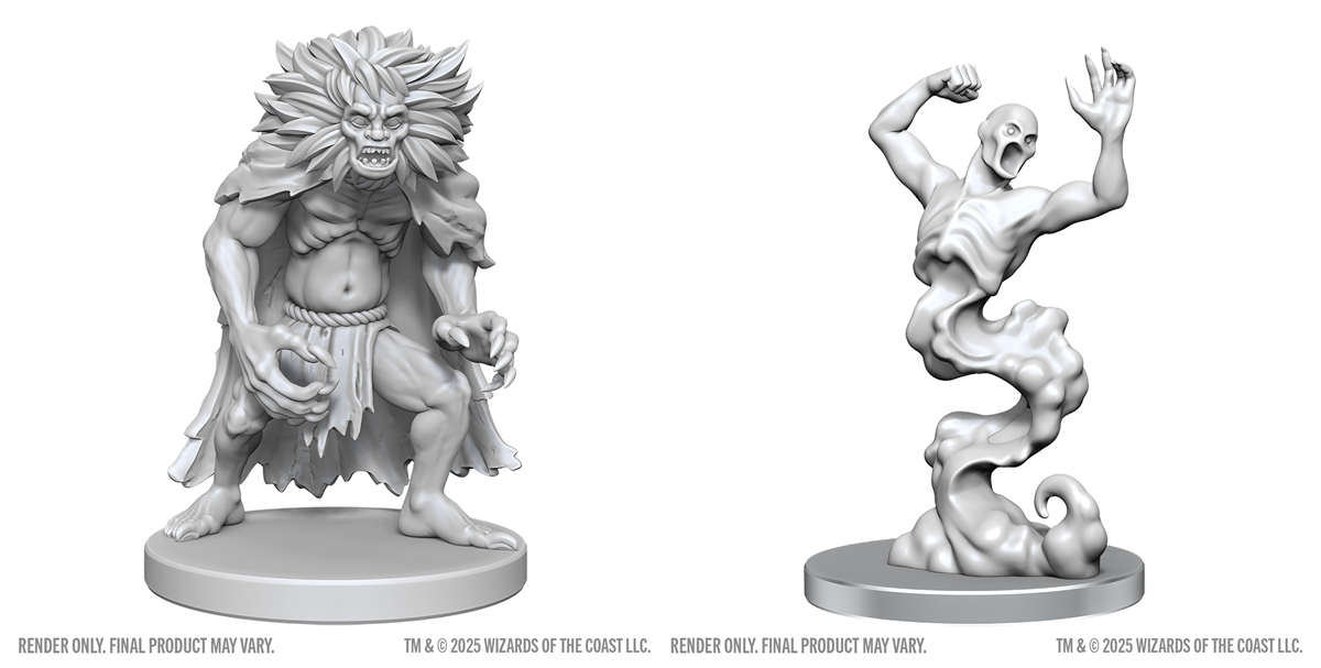 Nolzur`s Marvelous Unpainted Miniatures - W28 Classic Wight & Classic Wraith