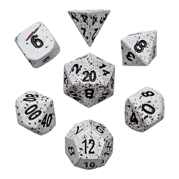 Forged Gaming Winters Blood Set of 7 Metal Dice