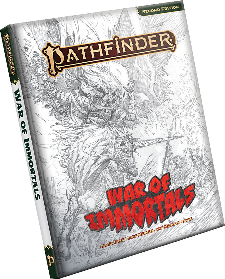Pathfinder 2e: War of Immortals Hardcover (Sketch Cover Edition)