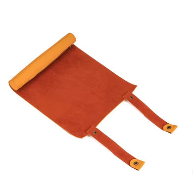 Burnt Yellow Roll Up Leatherette Dice Mat