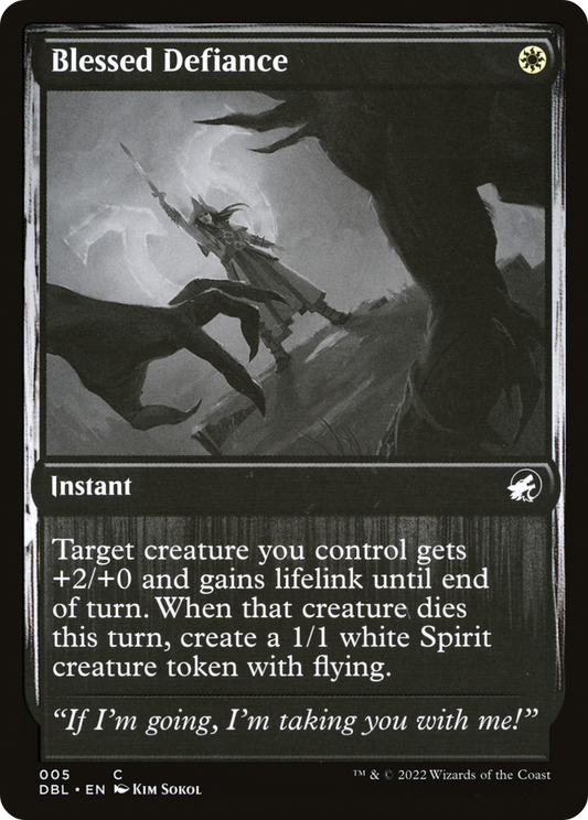 Blessed Defiance [Innistrad: Double Feature]