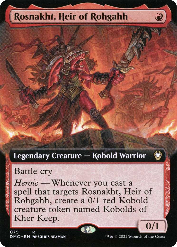 Rosnakht, Heir of Rohgahh (Extended Art) [Dominaria United Commander]
