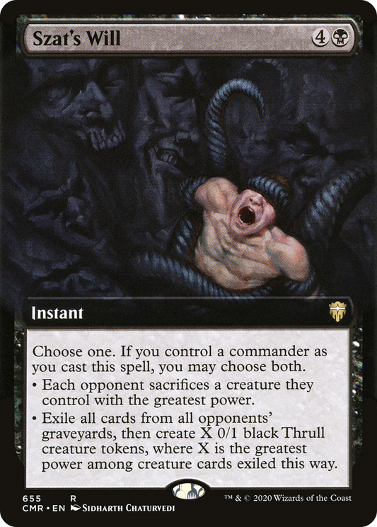 Szat's Will (Extended Art) [Commander Legends]