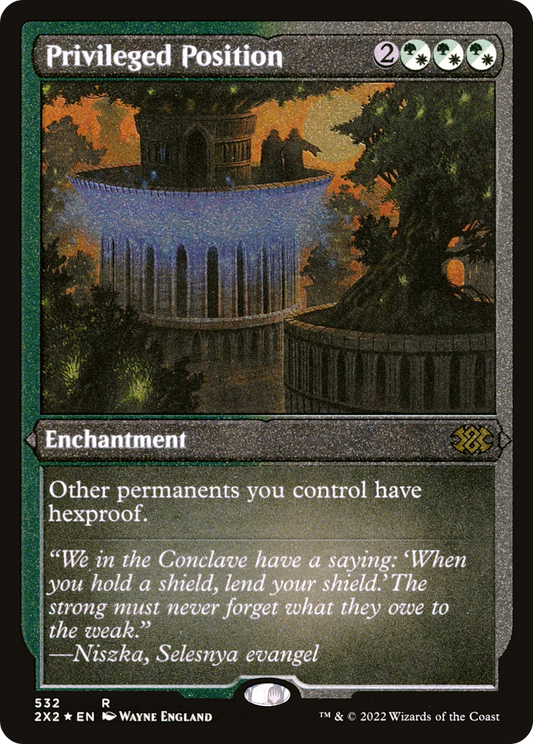 Privileged Position (Foil Etched) [Double Masters 2022]