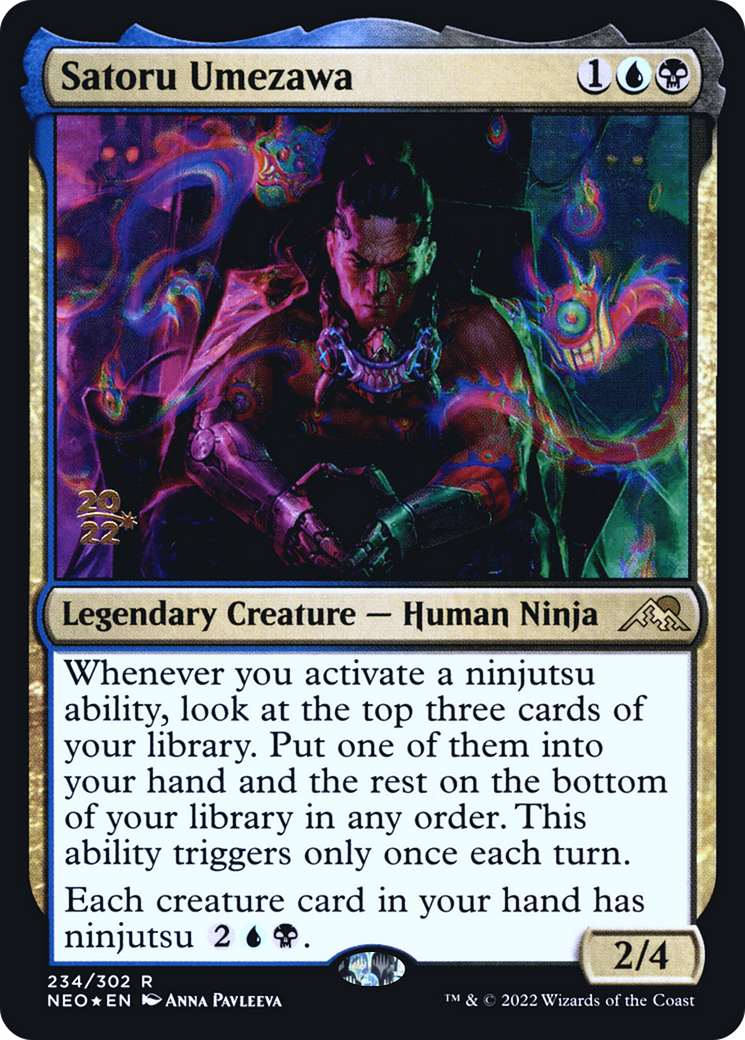 Satoru Umezawa [Kamigawa: Neon Dynasty Prerelease Promos]
