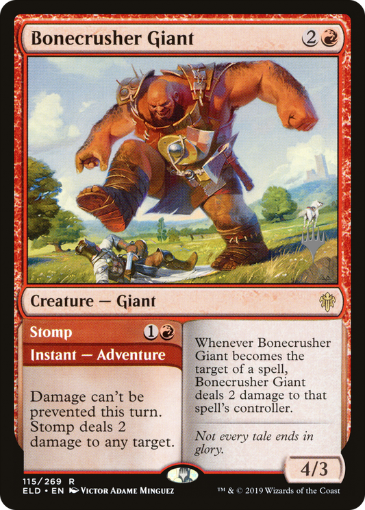 Bonecrusher Giant // Stomp (Promo Pack) [Throne of Eldraine Promos]