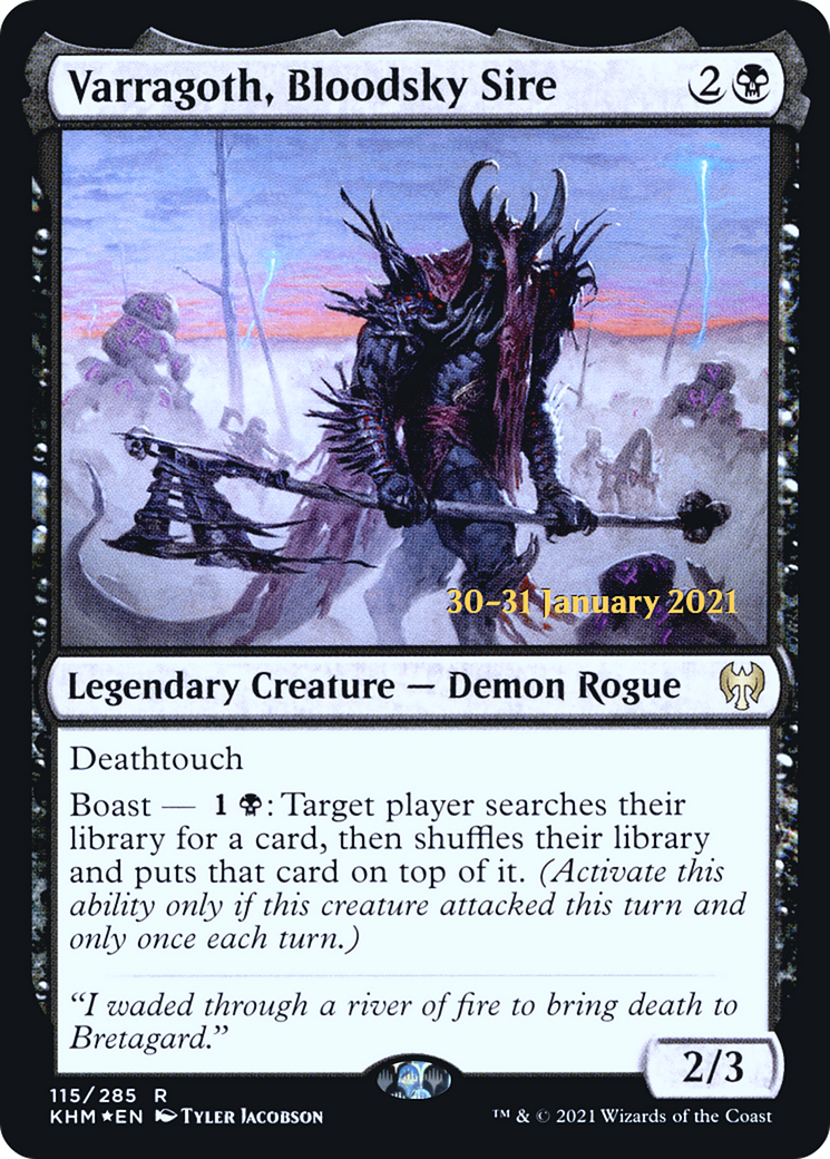 Varragoth, Bloodsky Sire [Kaldheim Prerelease Promos]