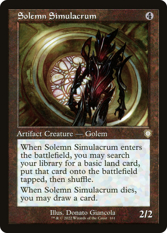 Solemn Simulacrum (Retro) [The Brothers' War Commander]