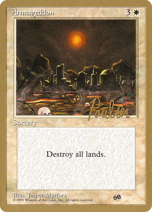 Armageddon (Preston Poulter) (SB) [Pro Tour Collector Set]