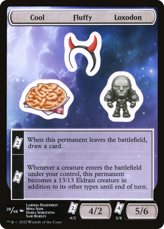 Cool Fluffy Loxodon [Unfinity Stickers]