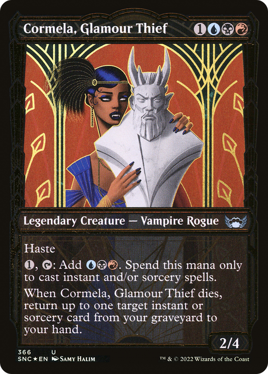 Cormela, Glamour Thief (Showcase Golden Age Gilded Foil) [Streets of New Capenna]