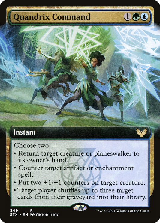 Quandrix Command (Extended Art) [Strixhaven: School of Mages]