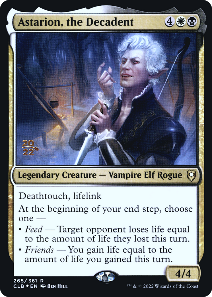 Astarion, the Decadent [Commander Legends: Battle for Baldur's Gate Prerelease Promos]
