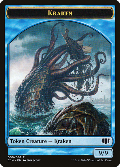 Kraken // Zombie (011/036) Double-Sided Token [Commander 2014 Tokens]