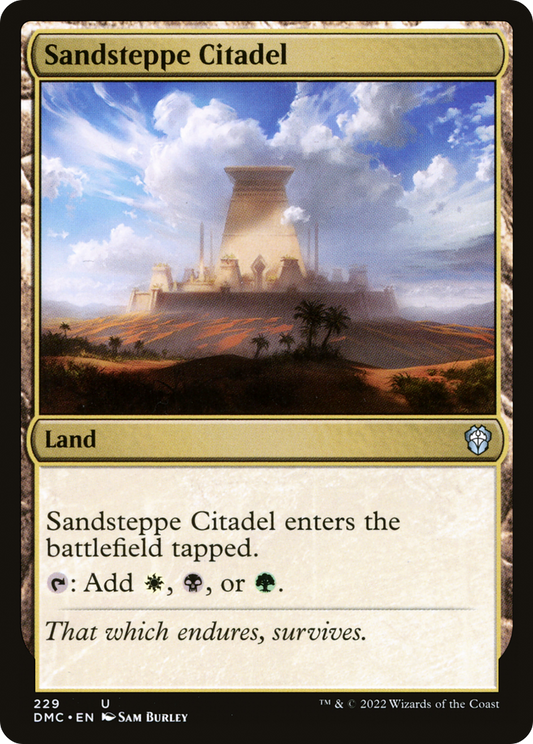 Sandsteppe Citadel [Dominaria United Commander]