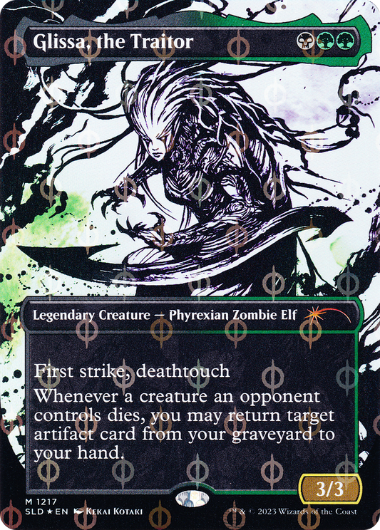 Glissa, the Traitor (Borderless Ichor Step-and-Compleat Foil) [Secret Lair Drop Series]