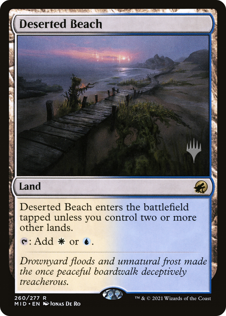 Deserted Beach (Promo Pack) [Innistrad: Midnight Hunt Promos]