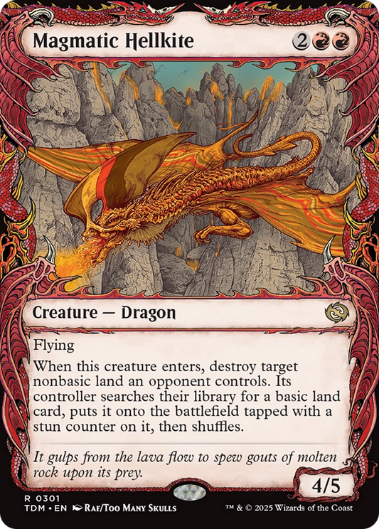 Magmatic Hellkite (Showcase) [Tarkir: Dragonstorm]