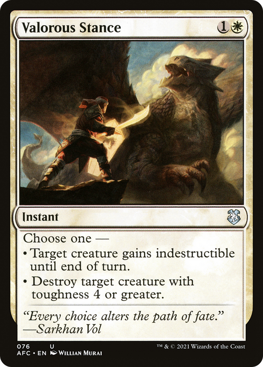 Valorous Stance [Dungeons & Dragons: Adventures in the Forgotten Realms Commander]