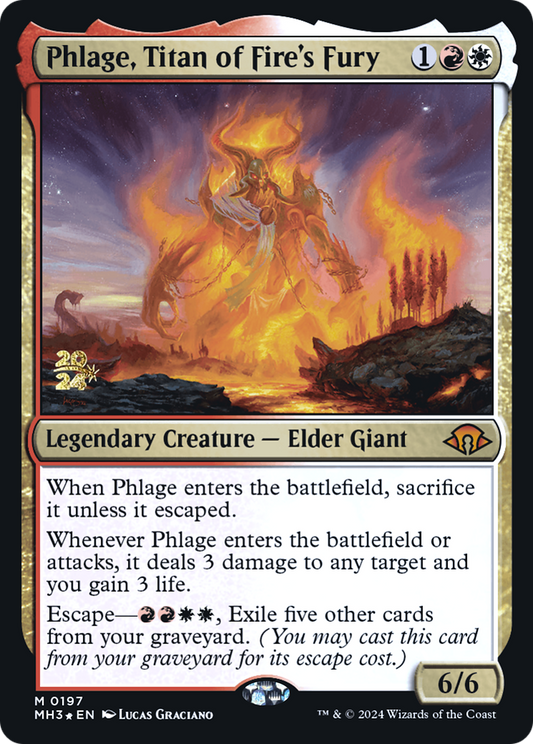 Phlage, Titan of Fire's Fury [Modern Horizons 3 Prerelease Promos]