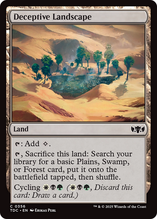 Deceptive Landscape [Tarkir: Dragonstorm Commander]