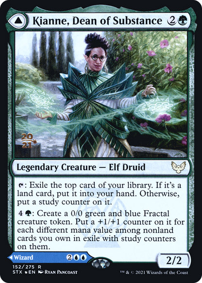Kianne, Dean of Substance // Imbraham, Dean of Theory [Strixhaven: School of Mages Prerelease Promos]