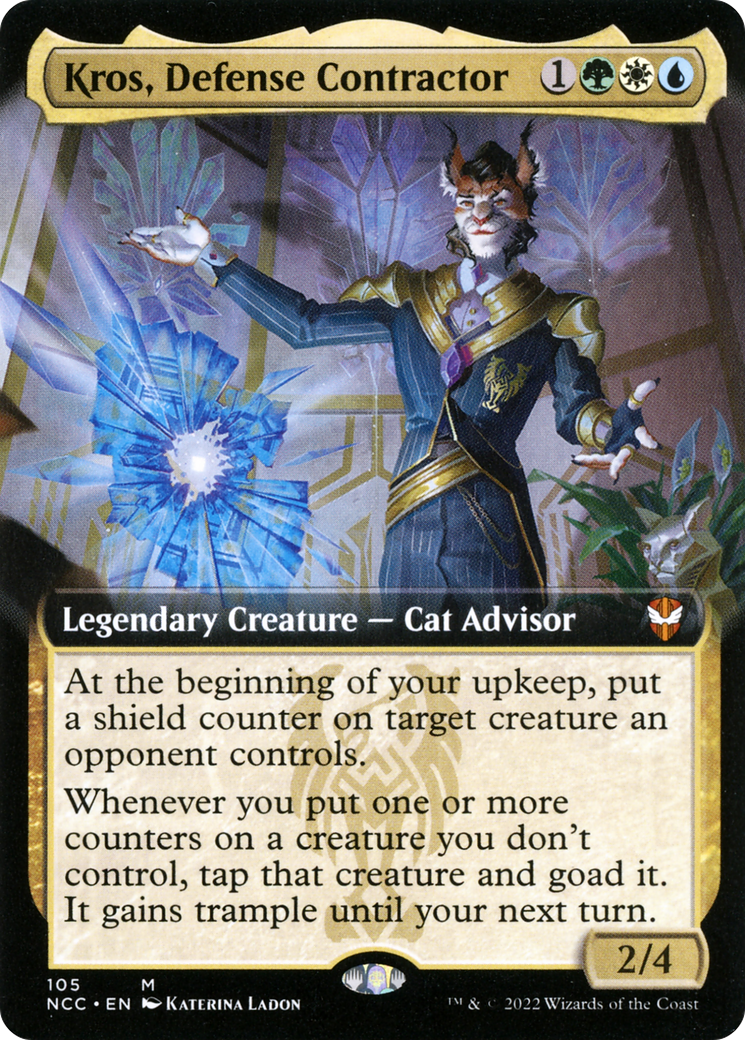 Kros, Defense Contractor (Extended Art) [Streets of New Capenna Commander]