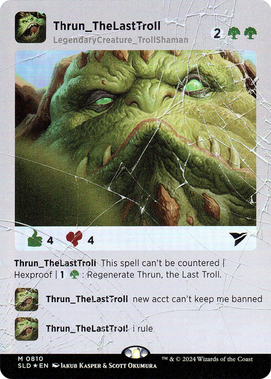 Thrun, the Last Troll (Rainbow Foil) [Secret Lair Drop Series]