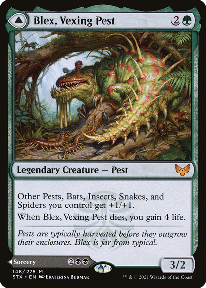 Blex, Vexing Pest // Search for Blex [Strixhaven: School of Mages]