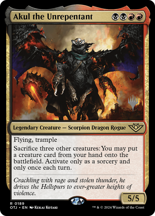 Akul the Unrepentant (Promo Pack) [Outlaws of Thunder Junction Promos]