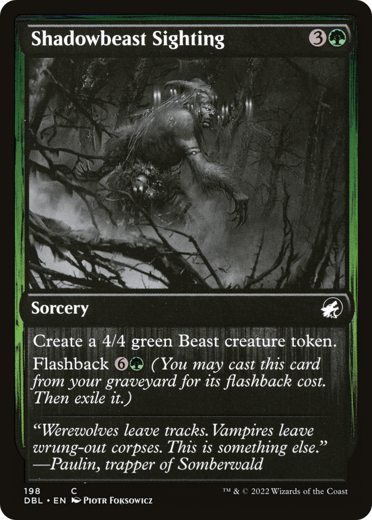 Shadowbeast Sighting [Innistrad: Double Feature]