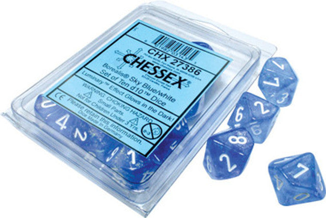 Chessex Opaque:  Borealis Sky Blue