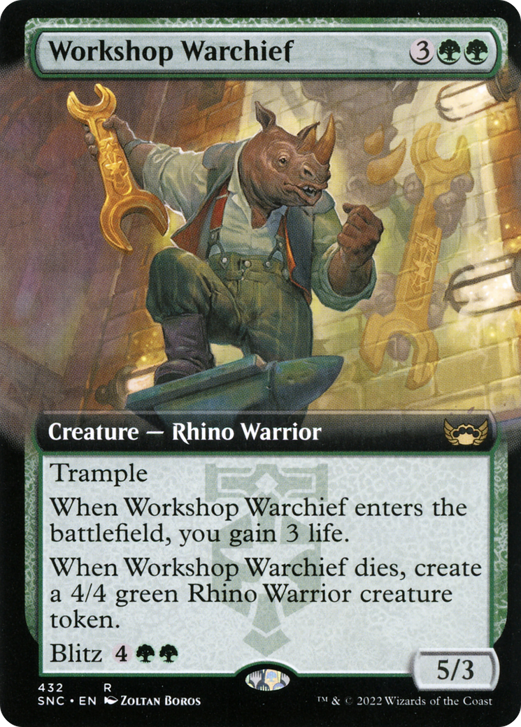 Workshop Warchief (Extended Art) [Streets of New Capenna]